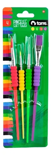 Set De Pinceles Artísticos Con Grip Ergonómico