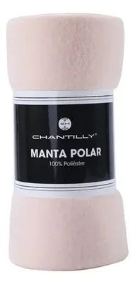 Manta De Polar Rosado Chantilly 125x150 Cm Coral Claro