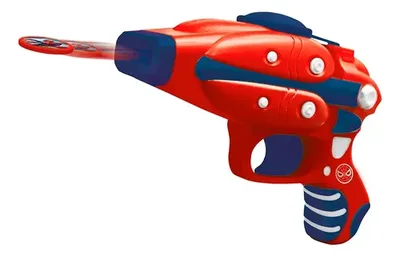 Pistola Lanza Disco Spiderman Marvel Infantil