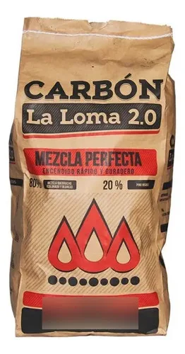 Carbón Vegetal 2kg Mezcla Quebracho Pino