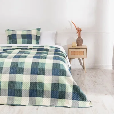 Quilt Estampado Reversible 1.5 Plazas Poliéster