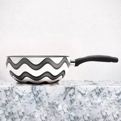 Wok Antiadherente Titanio 22cm Cocina Gris