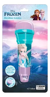 Micrófono Infantil Acústico Disney Frozen Coral Claro