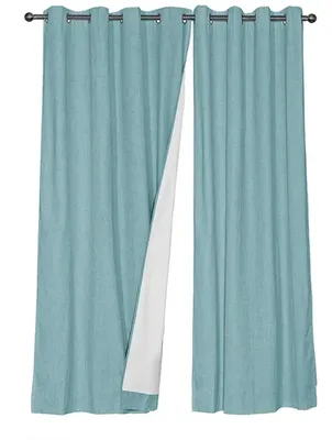 Cortina Blackout Lino Térmica 140x225cm Turquesa Turquesa
