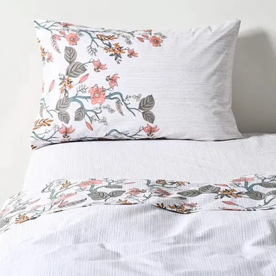 Set De Sábanas Estampadas 200 Hilos Polycotton 1.5 Plazas Azul