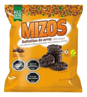 Galleta De Arroz Mizos Chocolate Naranja