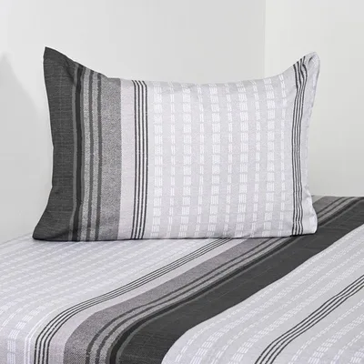 Set De Sábanas Estampada 200 Hilos Polycotton 1.5 Plazas Verde Oscuro