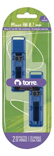 Minas Portaminas 0.7mm Repuesto Torre