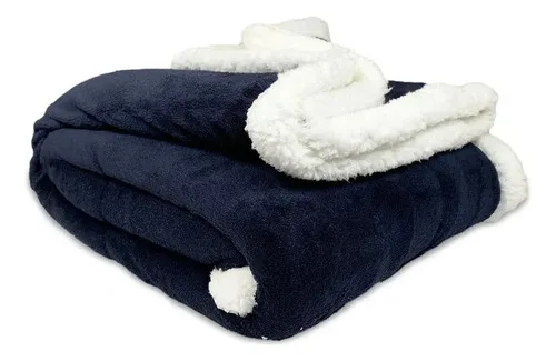 Manta Sherpa Térmica Poliéster Suave Coral
