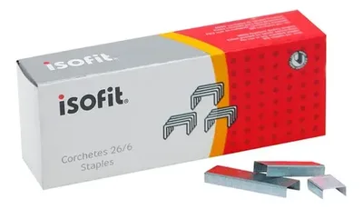 Corchetes Metálicos 26/6 Isofit 1000 Unidades