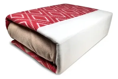 Set De Sábanas De Polar Estampadas 1.5 Plazas Verde Oscuro