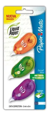 Corrector Cinta Dry Line Mini Papel Mate