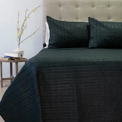 Quilt Boston Outboss Hotpress 2 Plazas Negro Negro