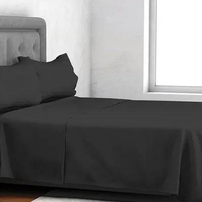 Set De Sábanas Silver Family 2 Plazas Poliéster Gris Oscuro