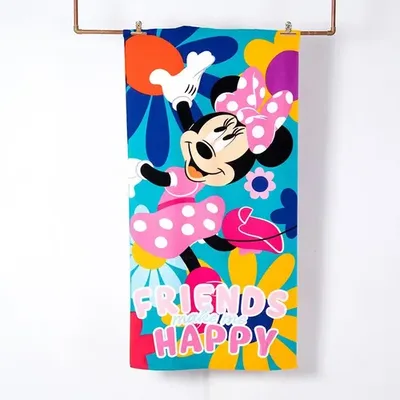 Toalla De Playa Microfibra 70x140 Cm Con Bolso Coral Claro