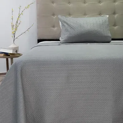 Quilt Boston Outboss Hotpress 1.5 Plazas Gris Poliéster Gris