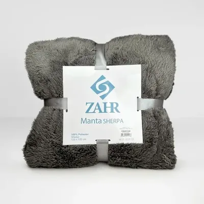 Manta Sherpa Térmica Poliéster Gris Gris