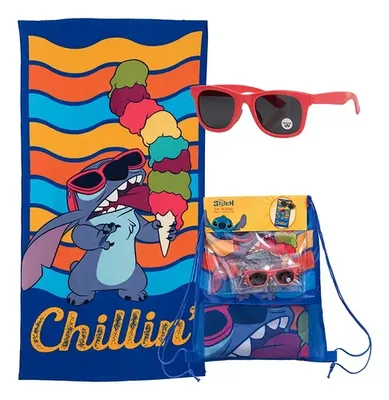 Set Toalla De Playa Con Bolso Y Lentes De Sol