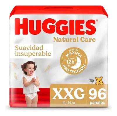 Pañal Desechable Natural Care Xxg Para Niños Y Niñas Niñas