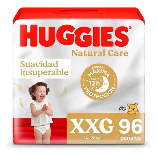 Pañal Desechable Natural Care Xxg Para Niños Y Niñas Niñas