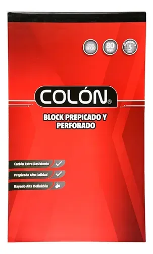 Block Oficio Cuadriculado 5mm Marca Colon