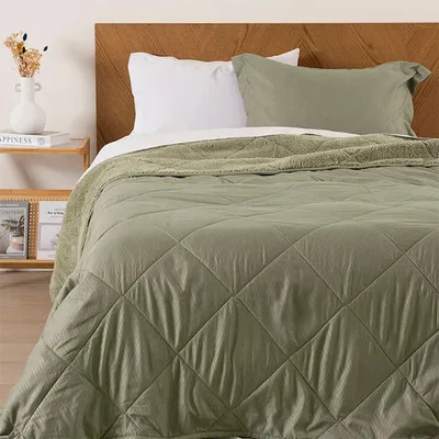 Plumón Sherpa Emboss 1.5 Plazas Verde Verde