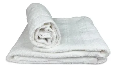 Juego De Toallas De Algodón 100% Blanco