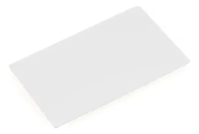 Etiqueta De Nombre En Aleación De Aluminio Con Imán Grande Blanco