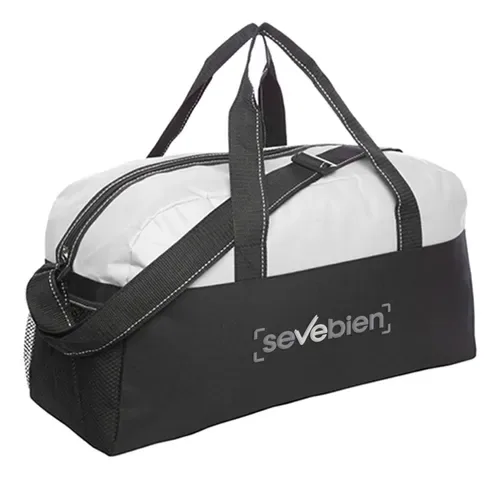 Bolso Deportivo Corporativo Con Bolsillos De Red Gris