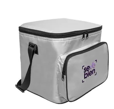 Bolsa De Viaje Con Interior De Aluminio Corporativa Gris