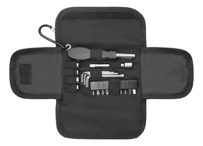 Set De Herramientas Corporativo Multiusos En Acero Y Negro