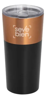 Termo De Acero Inoxidable 600 Ml Negro