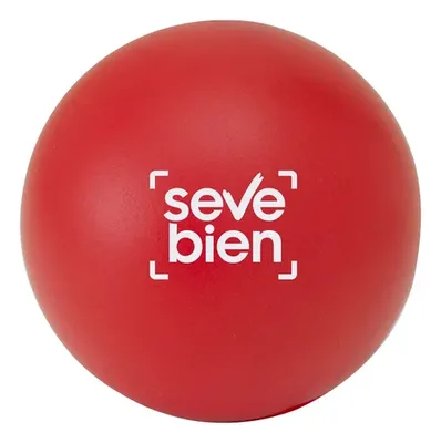 Figura Antiestrés De Espuma Con Forma De Pelota Rojo