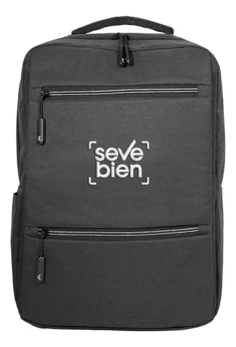 Mochila De Poliester Para Portanotebook Corporativa Negro