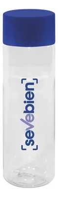 Botella Pet Con Tapa De Plástico Corporativa Personalizable Azul