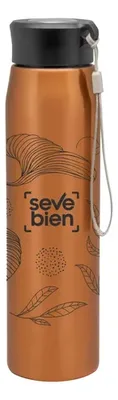 Botella De Acero Inoxidable Corporativa Con Tapa De Plástico