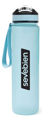 Botella Deportiva Motivacional Nadal Con Tapa Plástica Y Celeste