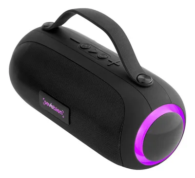 Parlante Bluetooth Con Luces Multicolor Corporativo Negro