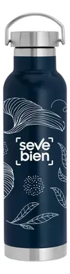 Termo De Acero Inoxidable 650 Ml Azul