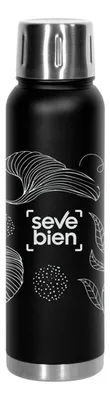 Termo De Acero Inoxidable 1000 Ml Negro