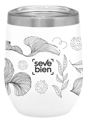 Termo De Acero Inoxidable 350 Ml Blanco
