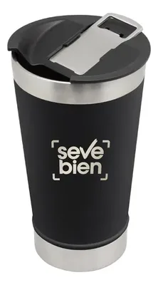 Termo De Acero Inoxidable 500 Ml Con Abridor Negro