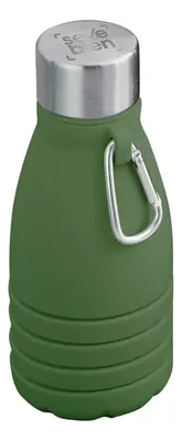 Botella Plegable De Acero Inoxidable Para Viajes Verde