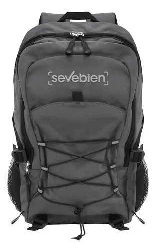 Mochila De Algodón Y Poliester Para Actividades Al Aire Negro