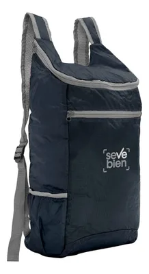 Mochila Plegable Corporativa De Ripstop 210t Negro
