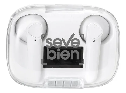 Auriculares Bluetooth Con Pantalla Digital Y Carga Negro