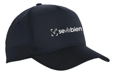 Gorra De 5 Paneles Con Ventilación Corporativa Negro Xs
