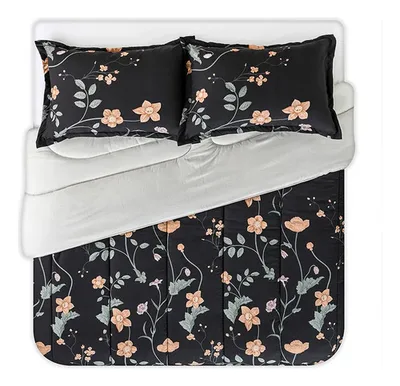 Plumón Estampado 2.5 Plazas Con Fundas