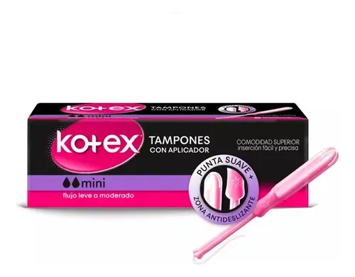 Tampones Femeninos Kotex Mini Con Aplicador