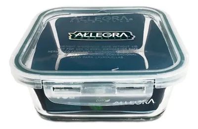 Contenedor Hermético Vidrio Cuadrado 740ml